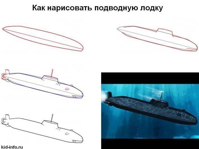 Рисунок подводной лодки