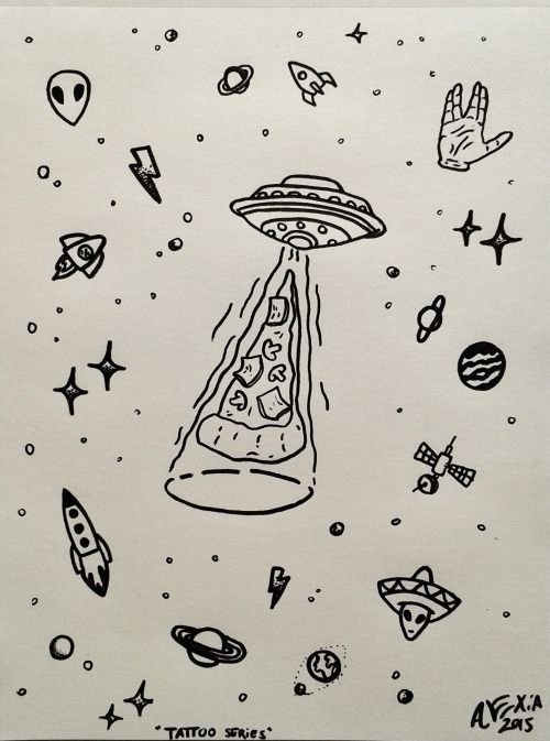Космос картинки для срисовки