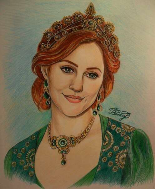 Хюррем Султан рисунок