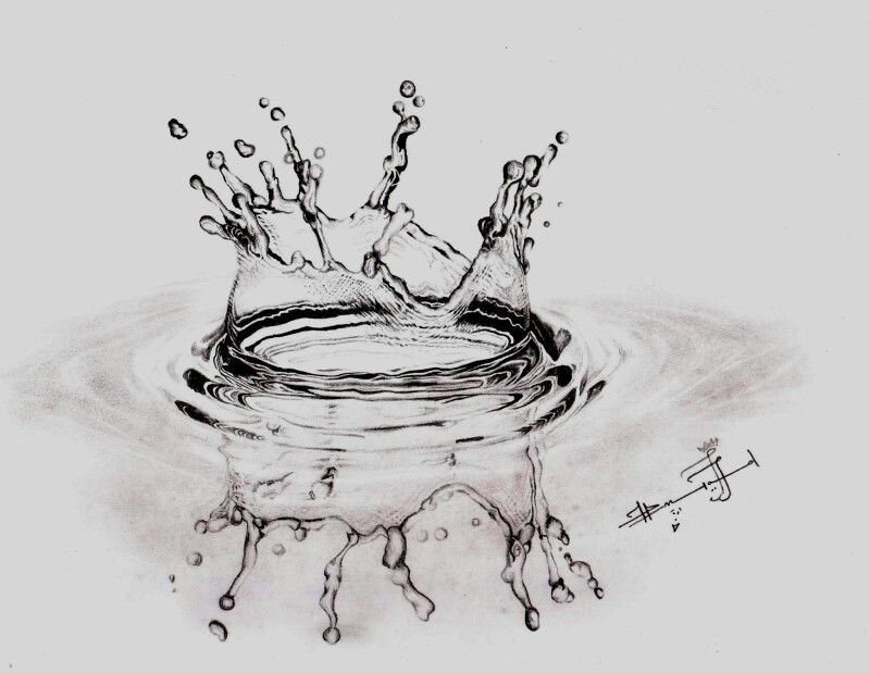 Вода эскиз