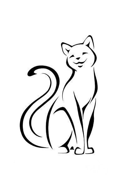 Кошка эскиз