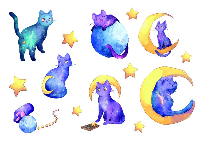 Космос (с наклейками)