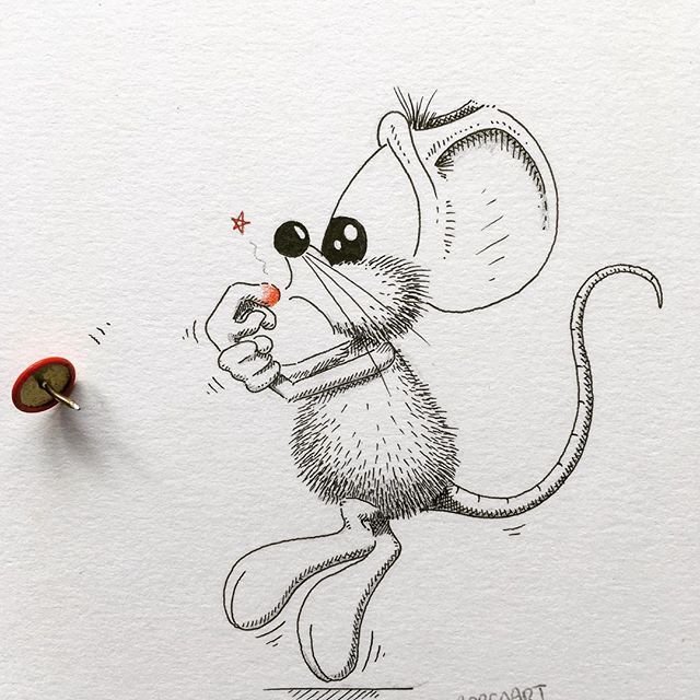 Смешные рисунки карандашом
