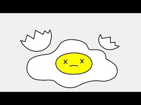Милые рисунки яичницы