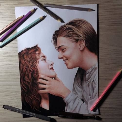 Кейт Уинслет Титаник рисунок