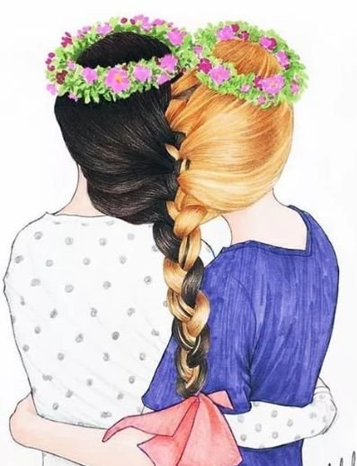 Подружки рисунок
