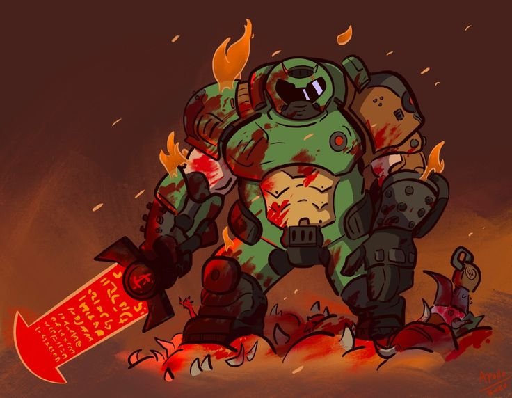 Дум Этернал палач рока арт