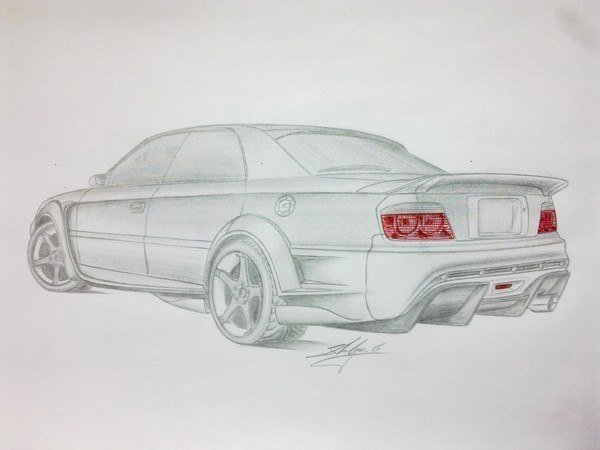 Toyota Chaser 100 рисунок