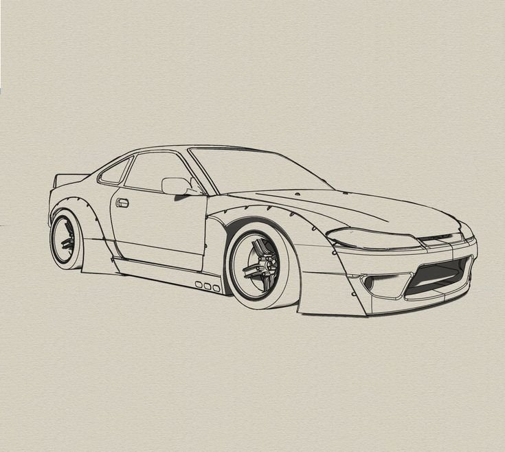 Nissan Silvia s15 чертеж