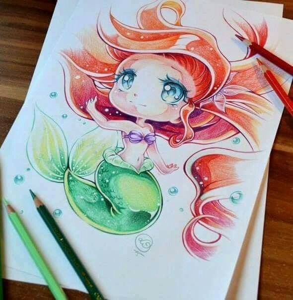 Рисунки водными фломастерами