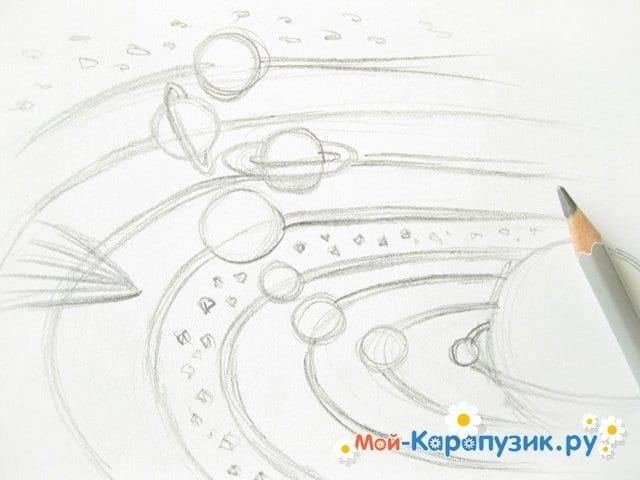 Космос карандашом