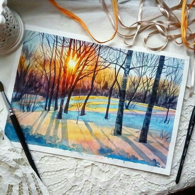 Профессиональные рисунки гуашью