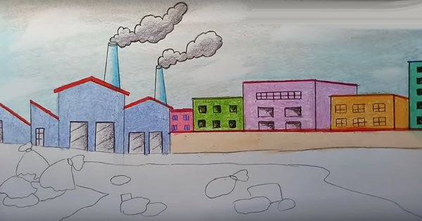 Нарисовать завод