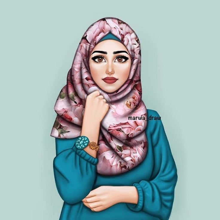 Marwa draw мусульманки Sarra Art