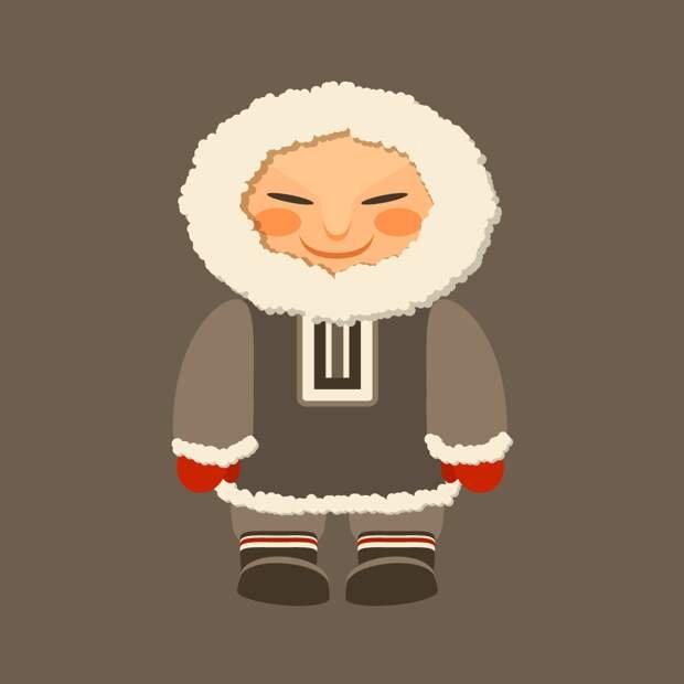 Чукча рисунок для детей