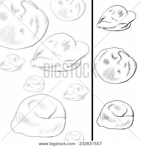 Рисунок пельменей карандашом легко
