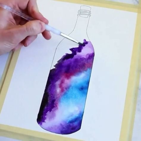 Рисунки для срисовки красками лёгкие