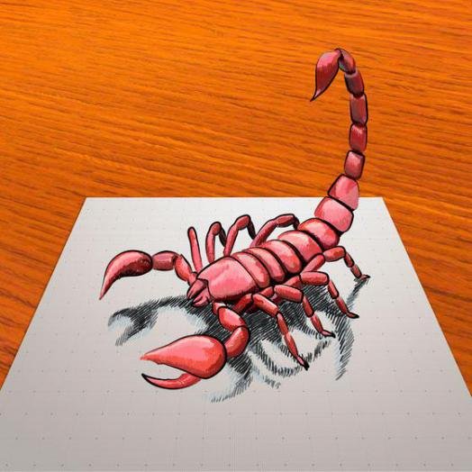 Скорпион для рисования