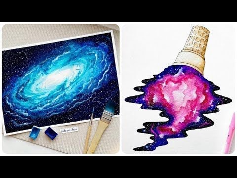 Красивые рисунки космоса