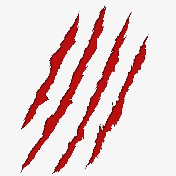 Следы когтей вектор