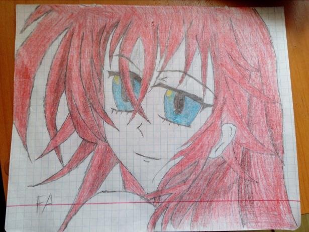 Риас Гремори рисунок карандашом