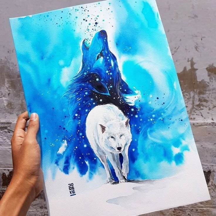 Рисунки красками гуашь