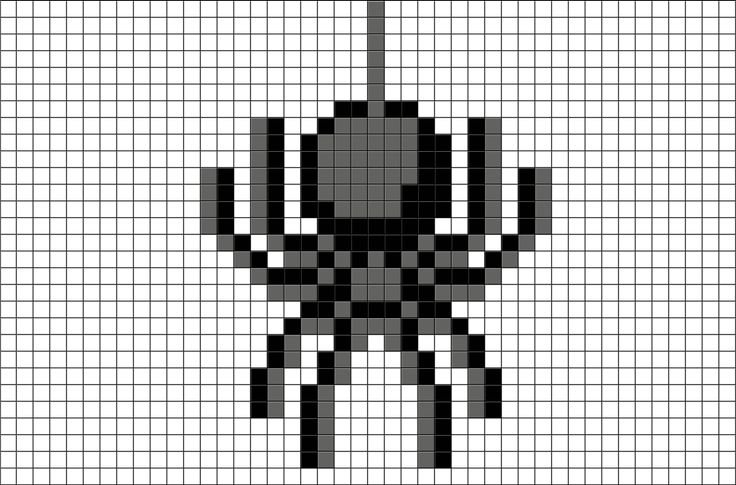 Паук арт майнкрафт