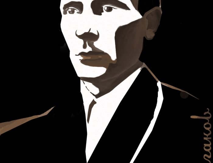 Михаил Булгаков силуэт