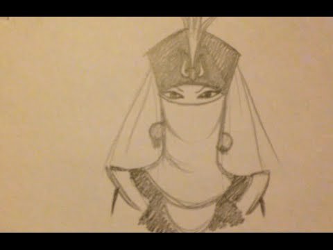 Шамаханская царица рисунок карандашом