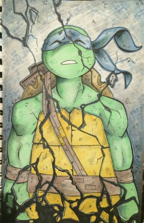 Леонардо TMNT 2012 арт