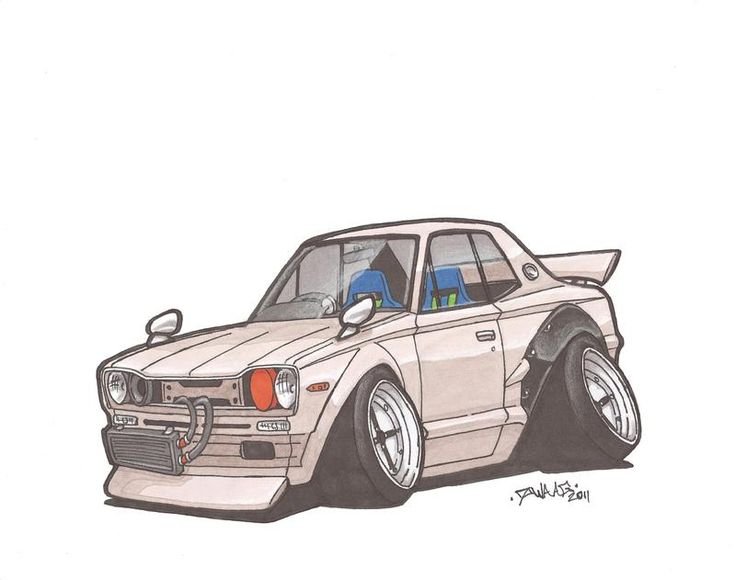 Рисунки японских машин