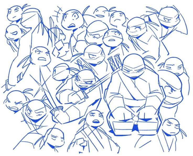 TMNT 2012 скетчи