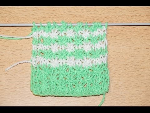 Ажурные звездочки спицами