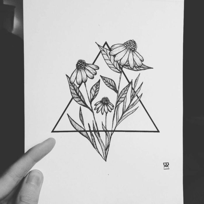 Рисунки черной ручкой