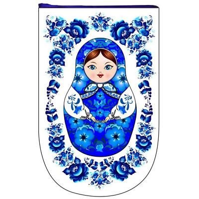 Матрешка Гжель раскраска