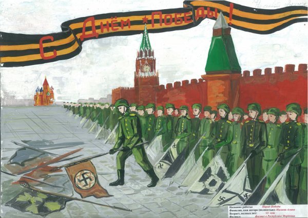 Парад Победы рисунок