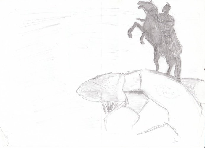 Медный всадник памятник рисунок
