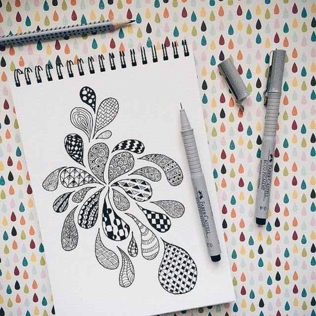 Рисунок гелиевой ручкой