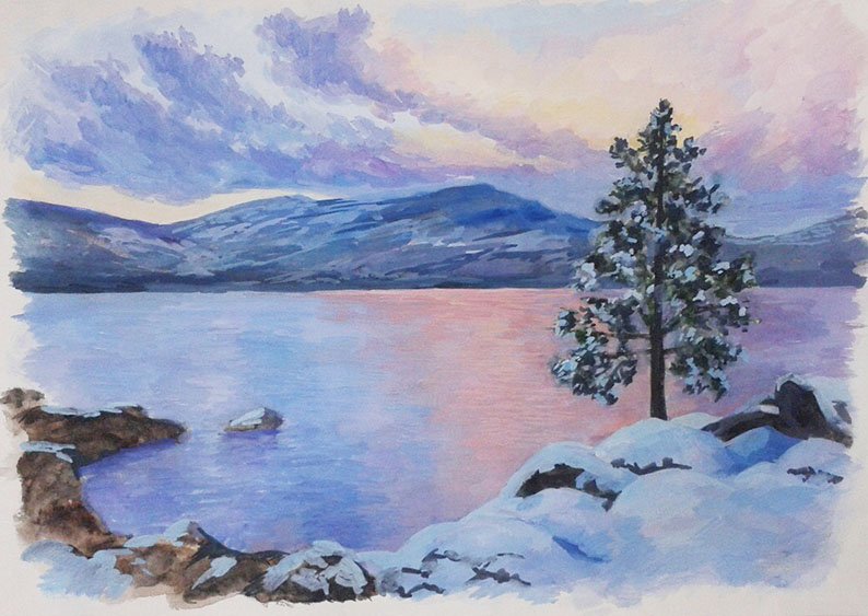 Байкал для рисования