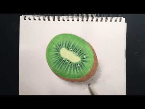 Рисунок киви маркерами для скетчинга