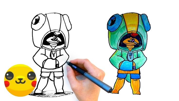 Леон рисунки Brawl Stars