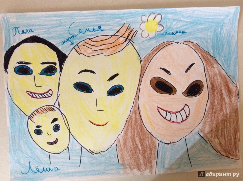 Рисунок на тему семья