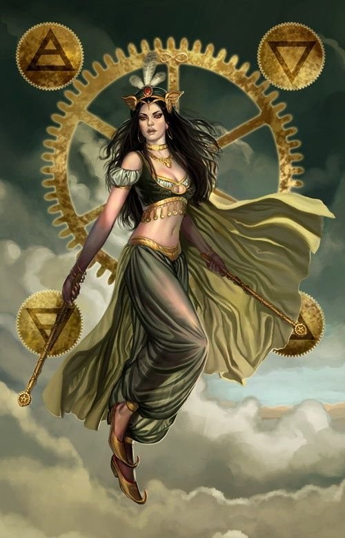 Steampunk Tarot (Викторианское Таро) Аркан мир