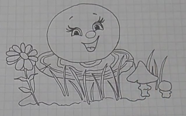 Раскраска "Колобок"