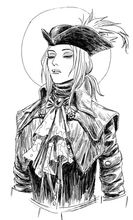 Леди Мария Bloodborne арт