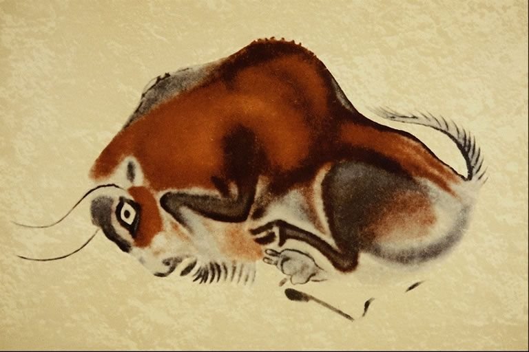 Наскальный рисунок быка