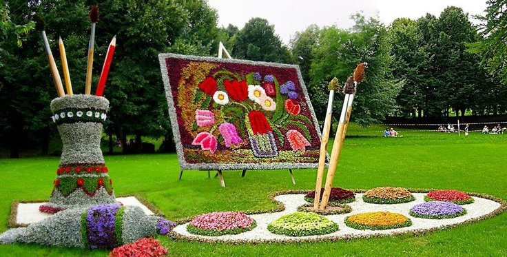 Малые архитектурные формы клумбы
