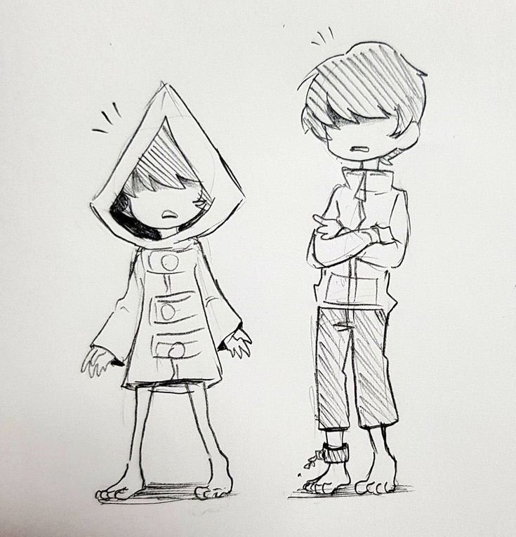 Шестая little Nightmares раскраска