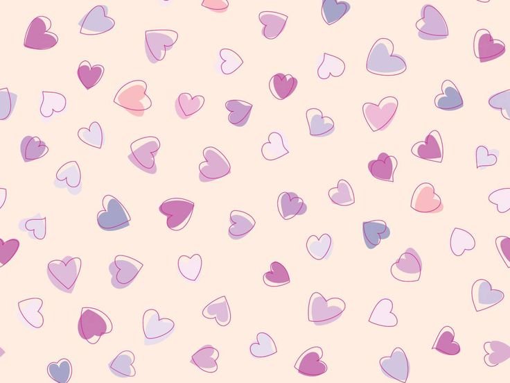 Сердечки фон