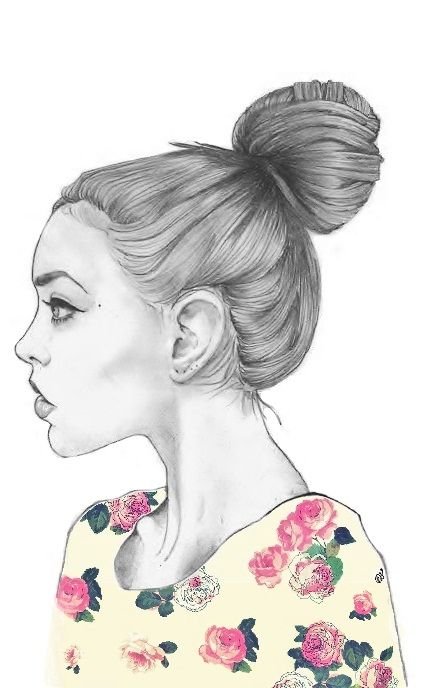 Рисунок девушки карандашом